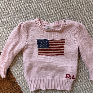 Ralph Lauren Soft Pink Knit Sweater